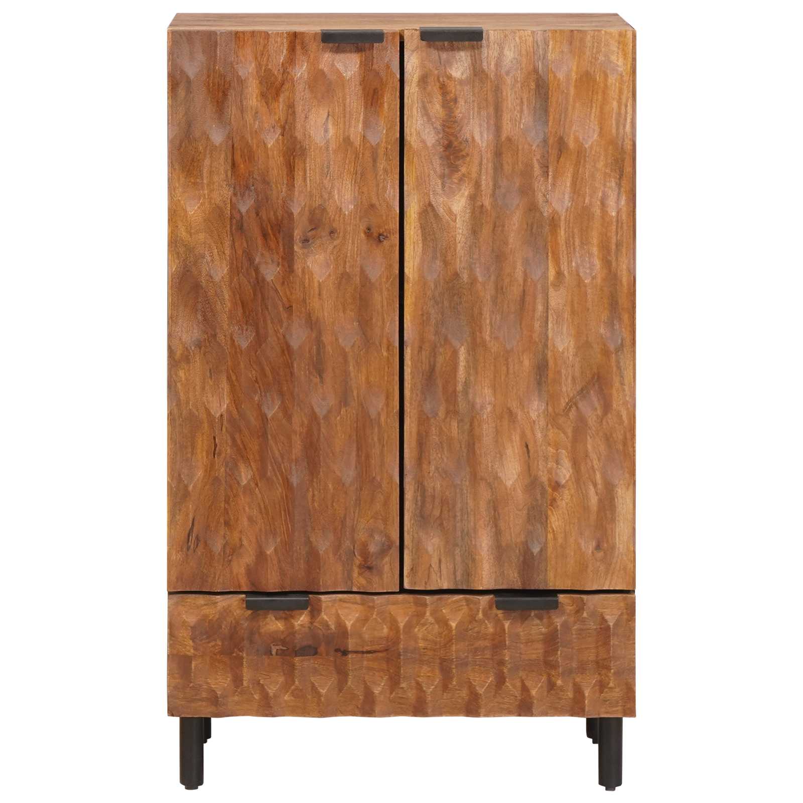 Highboard Finš acacije smeđa 60 x 33 x 100 cm Čvrsto drvo manga