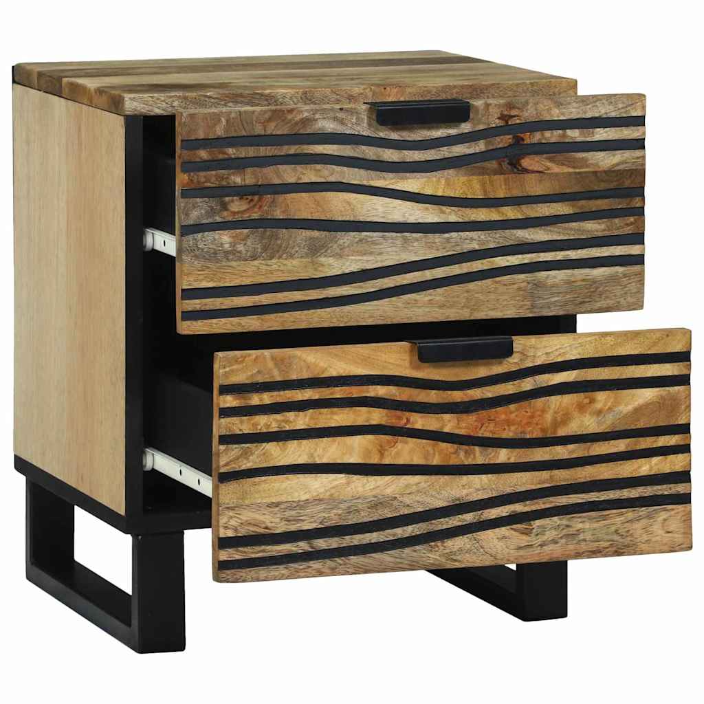 Noćni ormar 2 pcs Prirodna 40 x 33 x 46 cm Konstruirano drvo