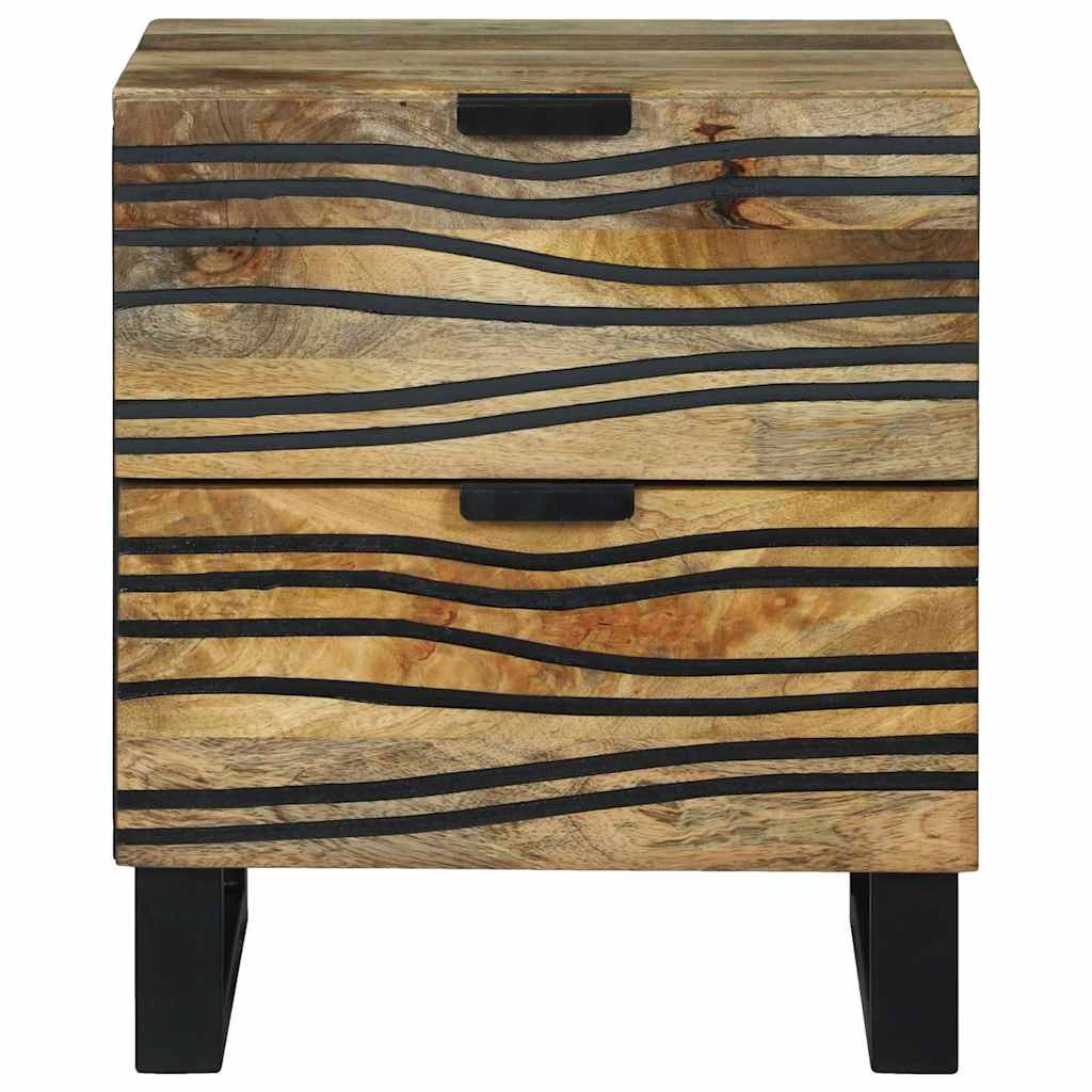 Noćni ormar 2 pcs Prirodna 40 x 33 x 46 cm Konstruirano drvo