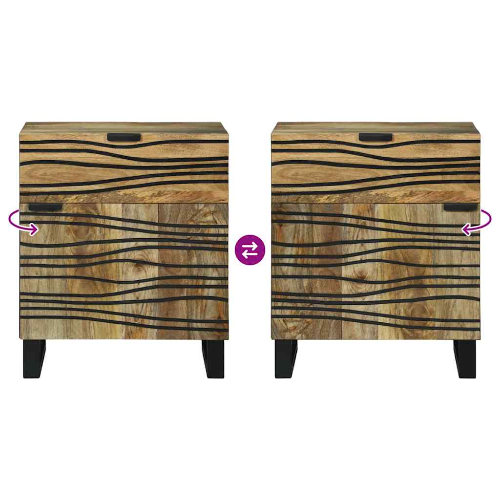 Noćni ormar Prirodna 50 x 33 x 60 cm Konstruirano drvo