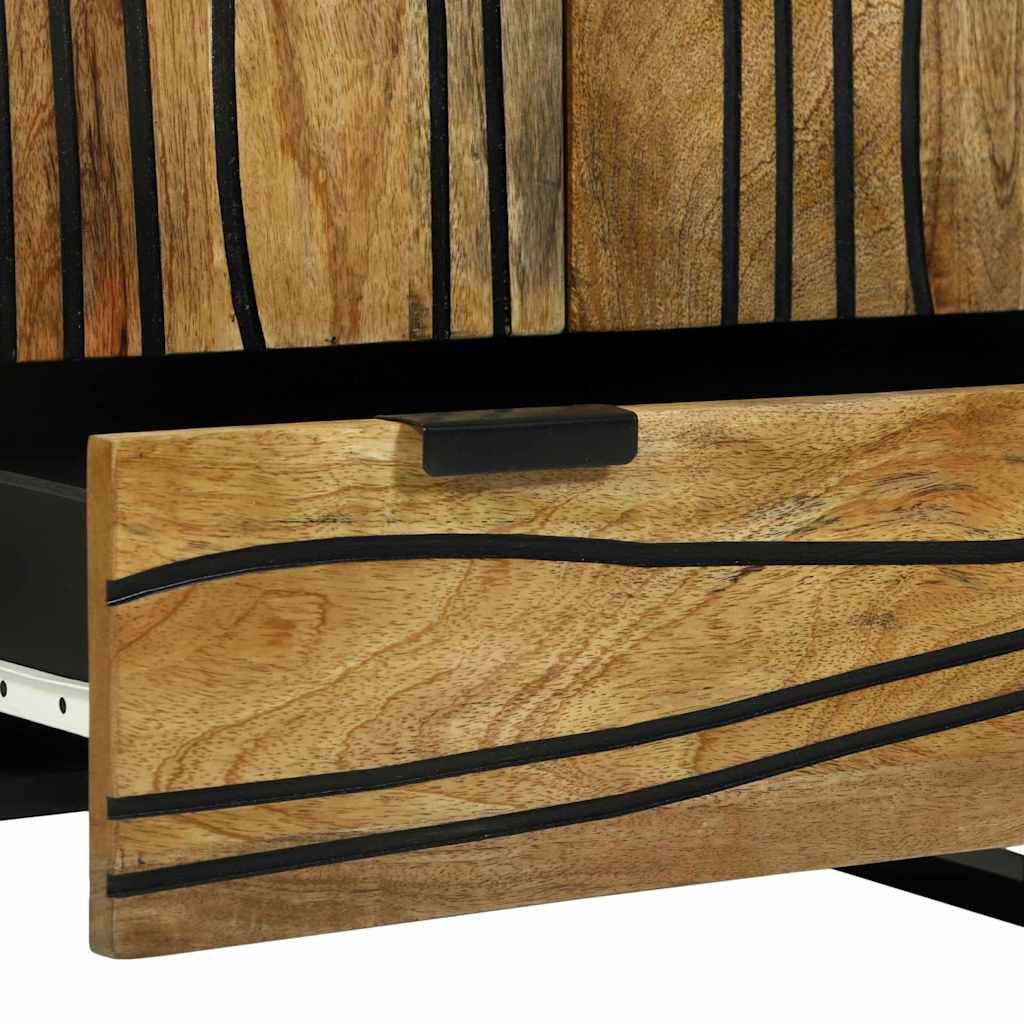 Highboard Smeđa 60 x 33 x 100 cm masivno drvo manga