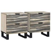 Noćni ormar 2 pcs Bijela 40 x 33 x 46 cm Konstruirano drvo
