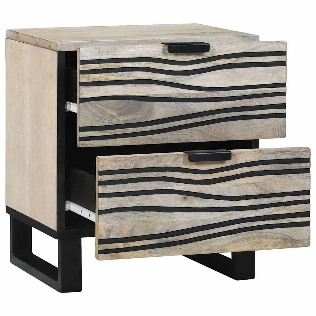 Noćni ormar 2 pcs Bijela 40 x 33 x 46 cm Konstruirano drvo