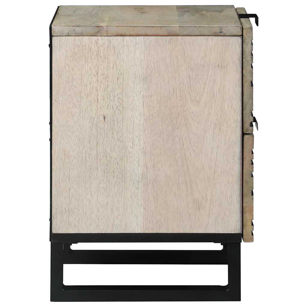 Noćni ormar 2 pcs Bijela 40 x 33 x 46 cm Konstruirano drvo