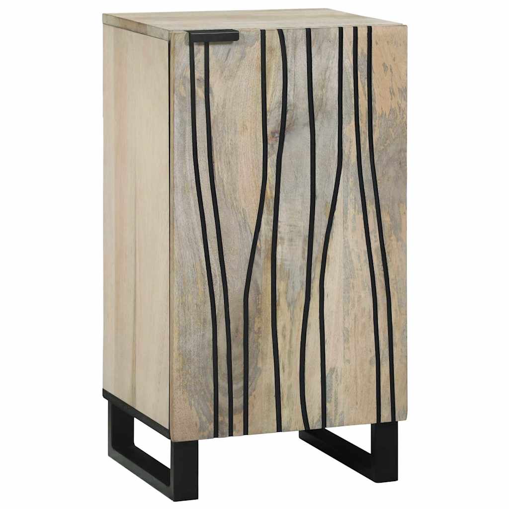 Komoda Bijelo 40 x 33 x 75 cm masivno drvo manga