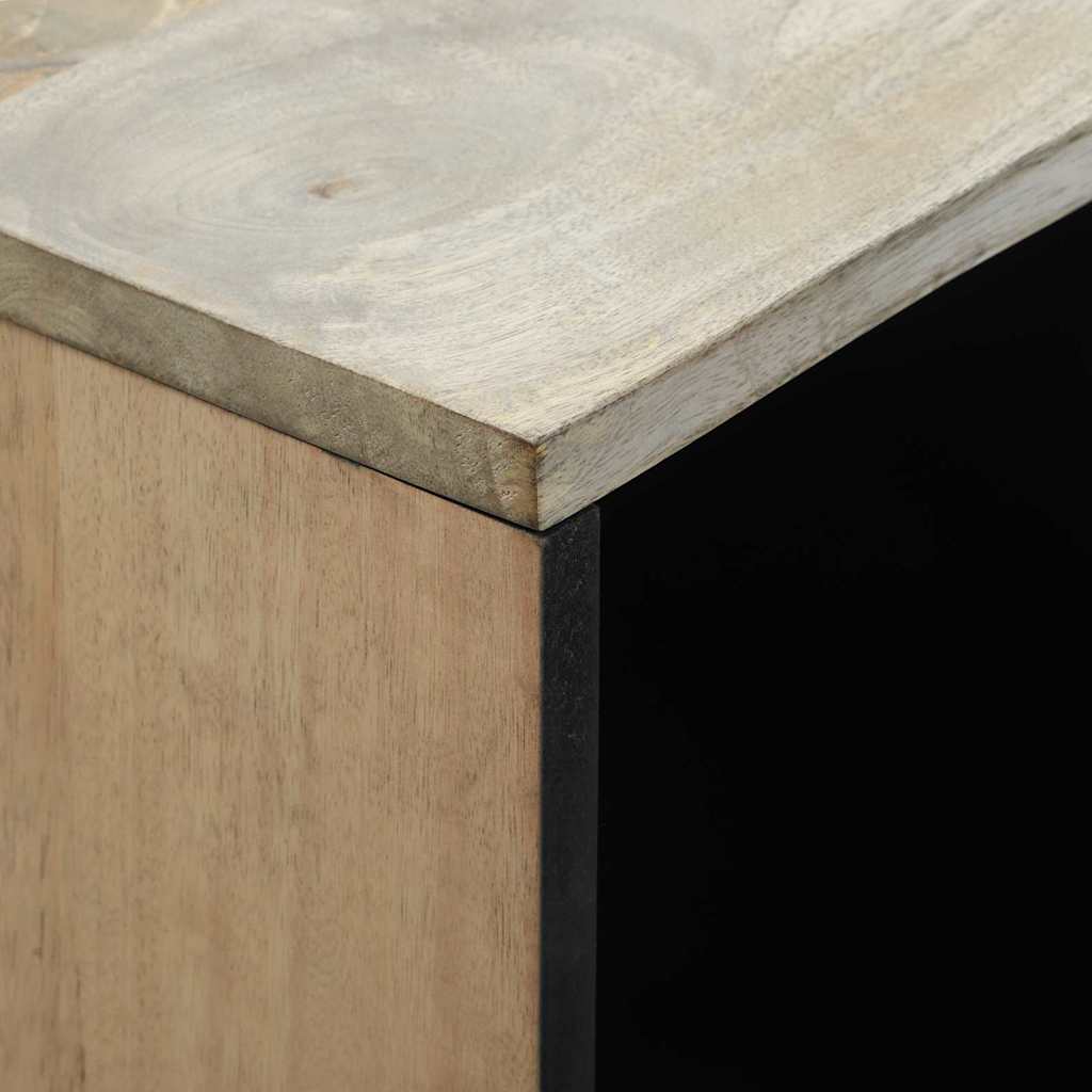 Komoda Bijelo 80 x 33 x 75 cm masivno drvo manga