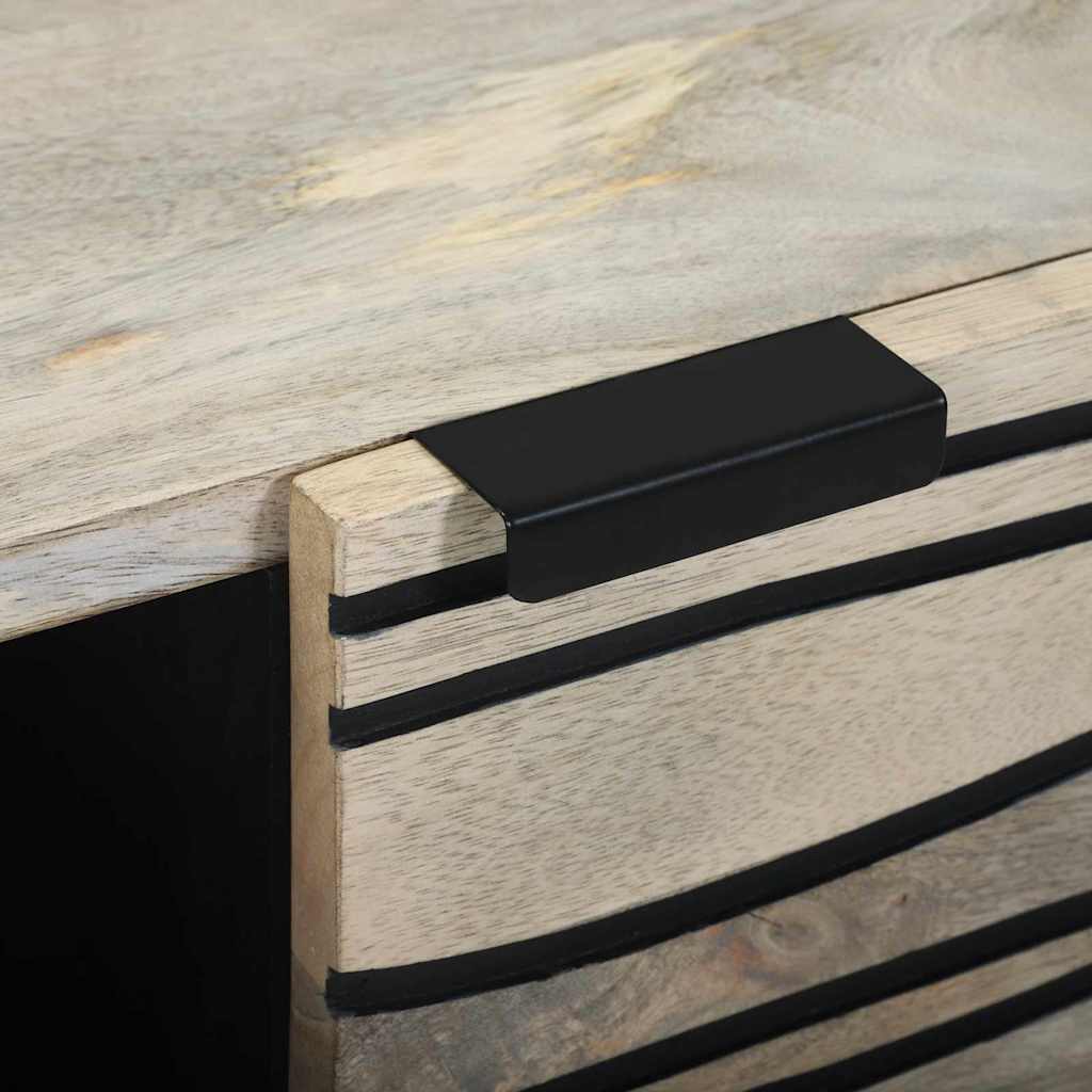 Komoda Bijelo 80 x 33 x 75 cm masivno drvo manga