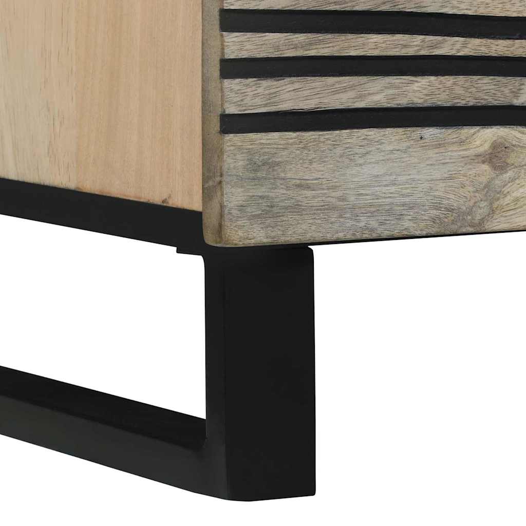 Komoda Bijelo 80 x 33 x 75 cm masivno drvo manga