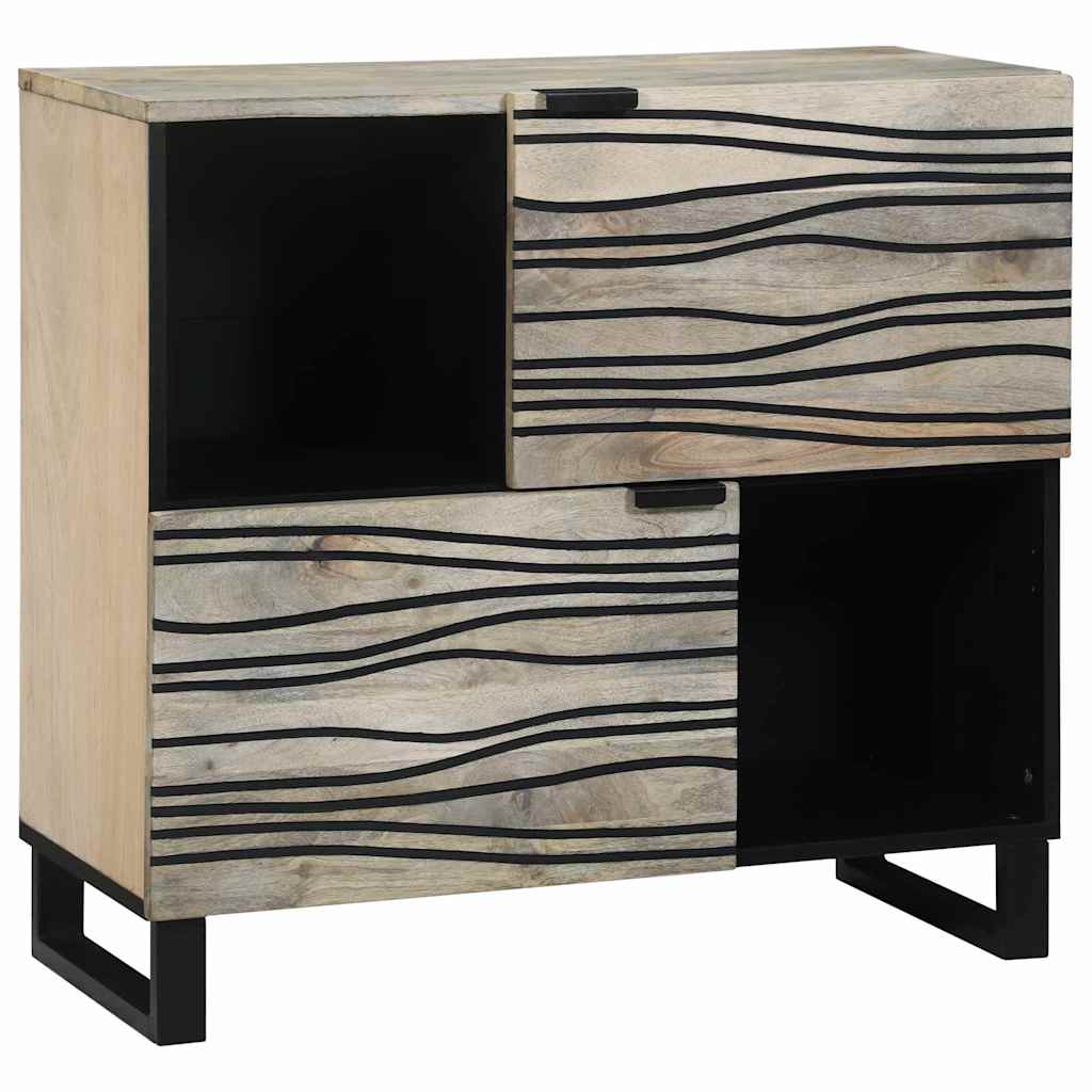 Komoda Bijelo 80 x 33 x 75 cm masivno drvo manga