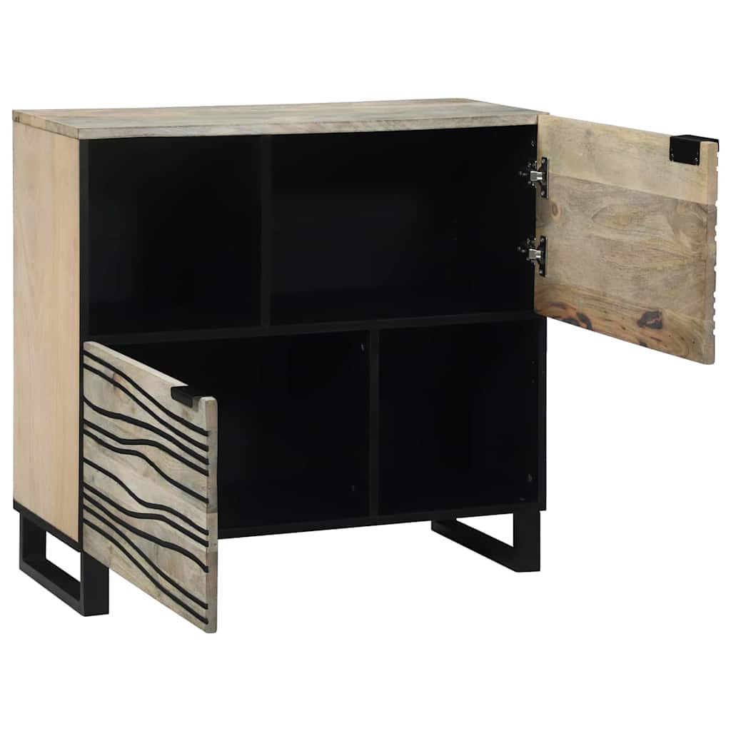 Komoda Bijelo 80 x 33 x 75 cm masivno drvo manga