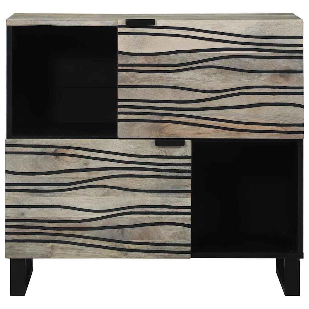 Komoda Bijelo 80 x 33 x 75 cm masivno drvo manga