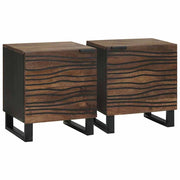 Noćni ormar 2 pcs Orah 40 x 33 x 46 cm Konstruirano drvo