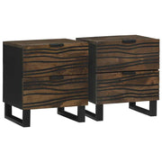 Noćni ormar 2 pcs Orah 40 x 33 x 46 cm Konstruirano drvo