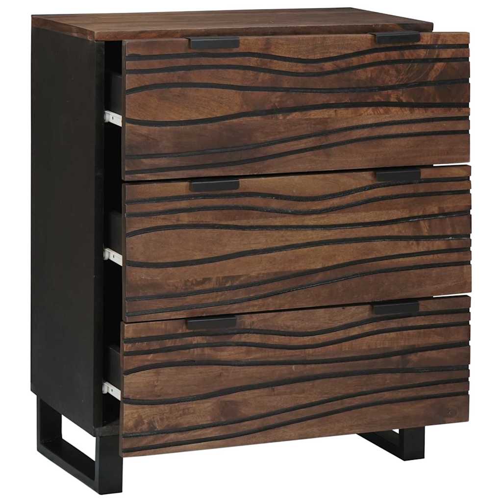 Kreveta s ladicama Smeđa 60 x 33.5 x 75 cm masivno drvo manga