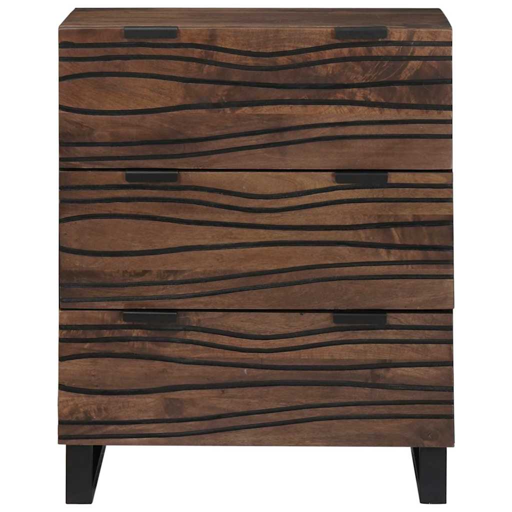 Kreveta s ladicama Smeđa 60 x 33.5 x 75 cm masivno drvo manga