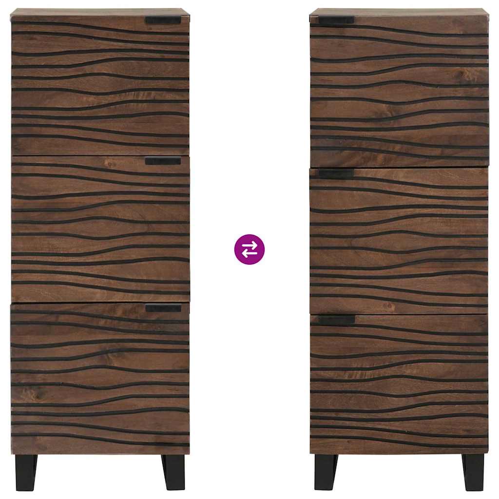 Highboard Smeđa 40 x 33 x 110 cm masivno drvo manga