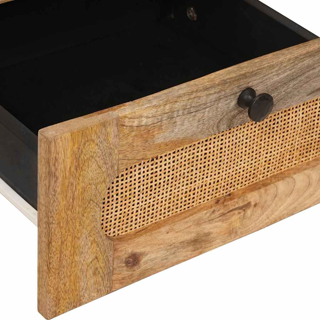 Noćni ormar 2 pcs Prirodna 40 x 33 x 46 cm Čvrsto drvo manga