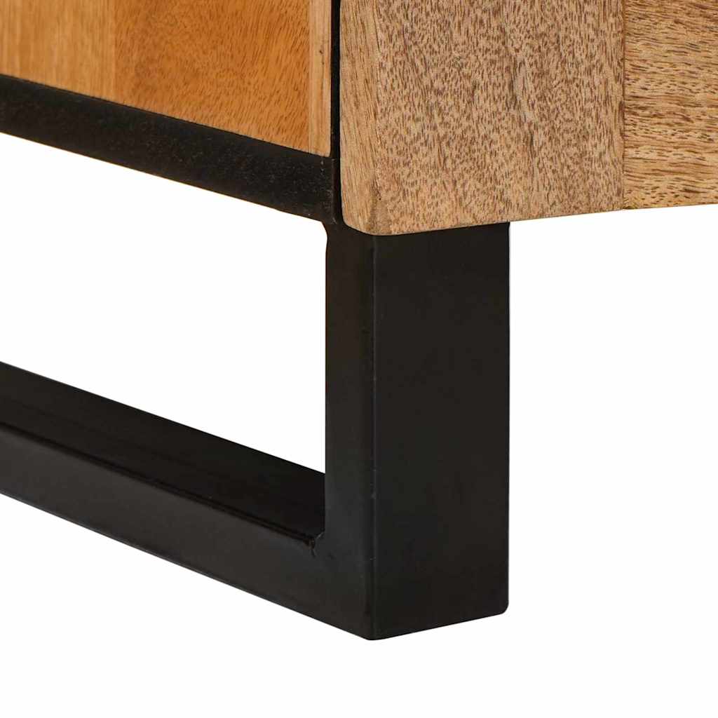 Noćni ormar 2 pcs Prirodna 40 x 33 x 46 cm Čvrsto drvo manga