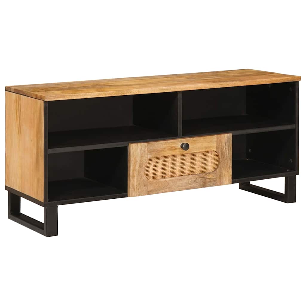 TV ormar s ladicama Smeđa 100 x 33 x 46 cm Čvrsto drvo manga