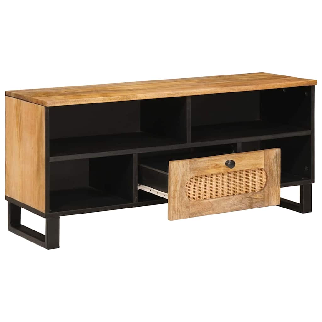 TV ormar s ladicama Smeđa 100 x 33 x 46 cm Čvrsto drvo manga
