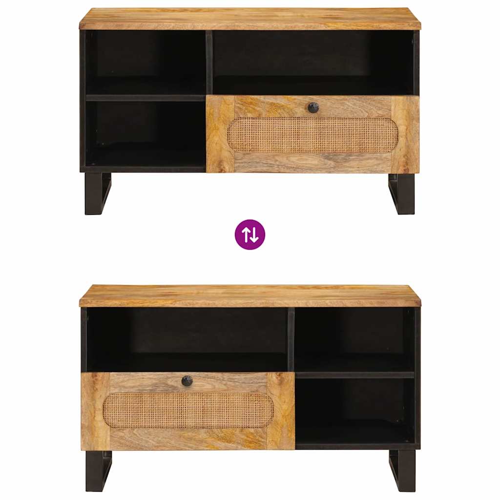 TV ormar s ladicama Smeđa 80 x 33 x 46 cm Čvrsto drvo manga