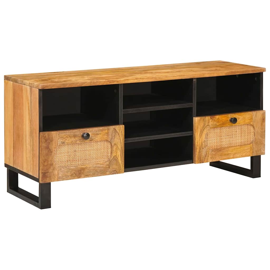 TV ormar s ladicama Smeđa 100 x 33 x 46 cm Čvrsto drvo manga