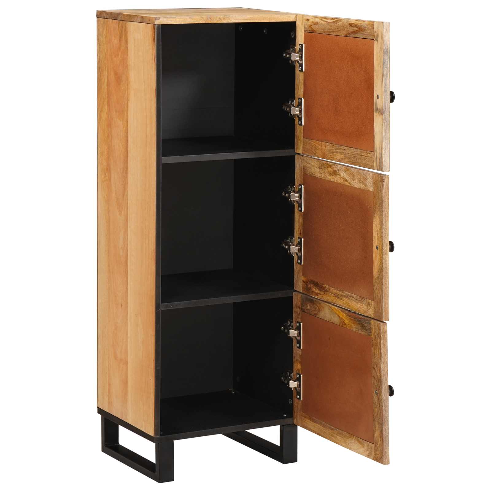 Highboard s pohranom Smeđa 90 x 33 x 75 cm Čvrsto drvo manga