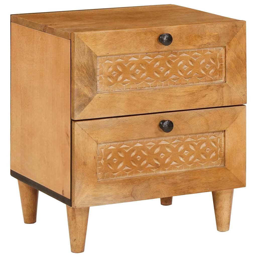 Noćni ormar 2 pcs Svijetlosmeđa 40 x 33 x 46 cm