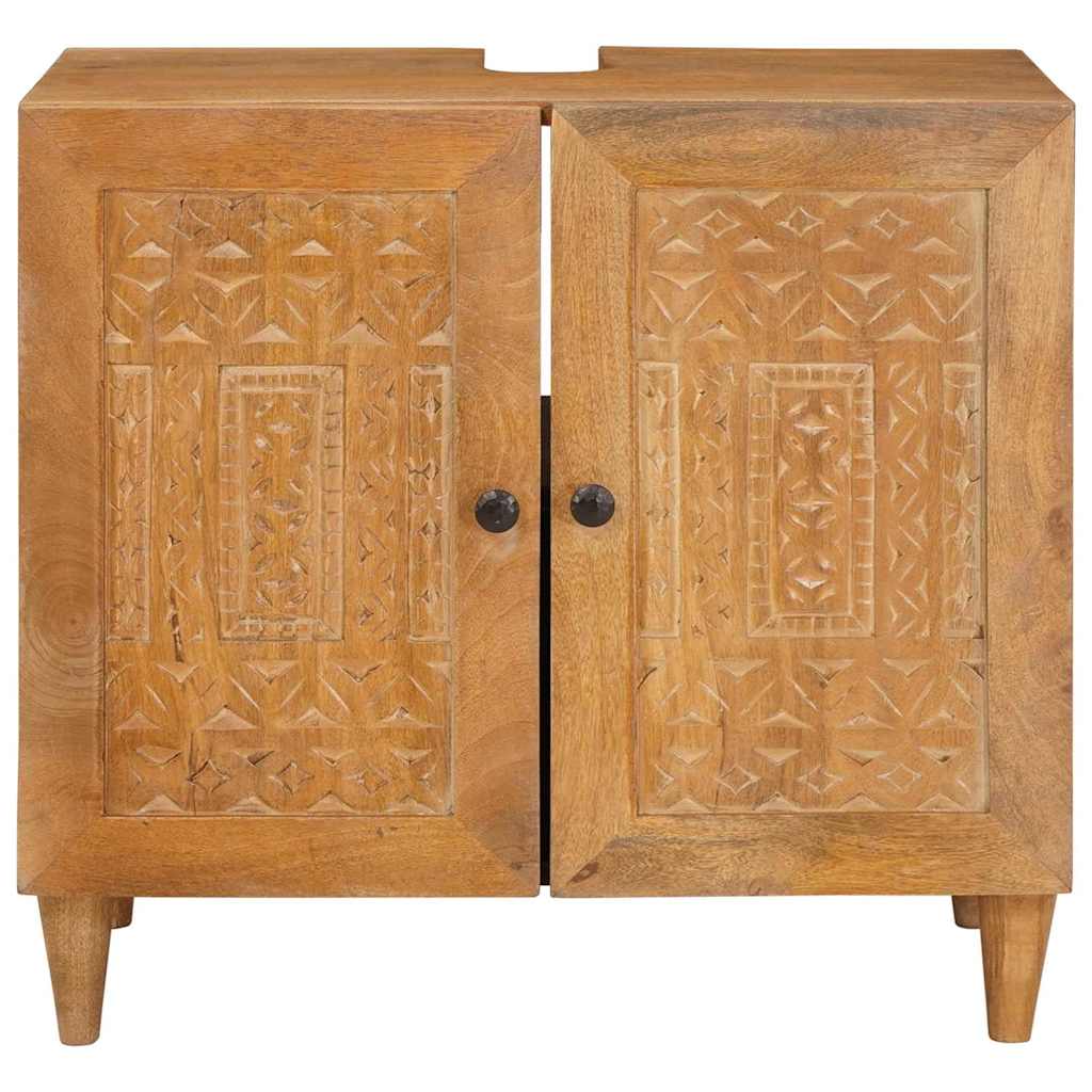 Kupaonski ormar Zidne s pohranom Svijetlosmeđa 62 x 33 x 58 cm