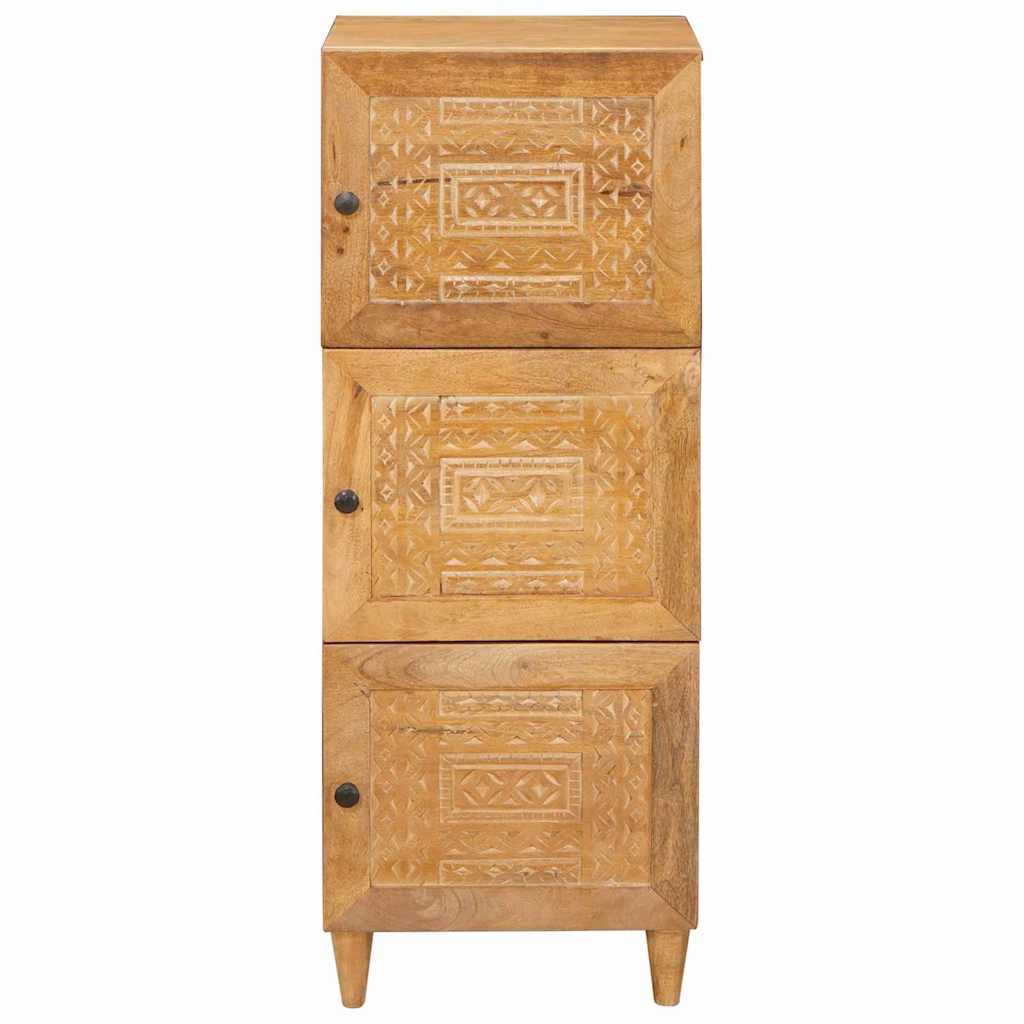 Highboard Svjetlosmeđa 40 x 33 x 110 cm masivno drvo manga