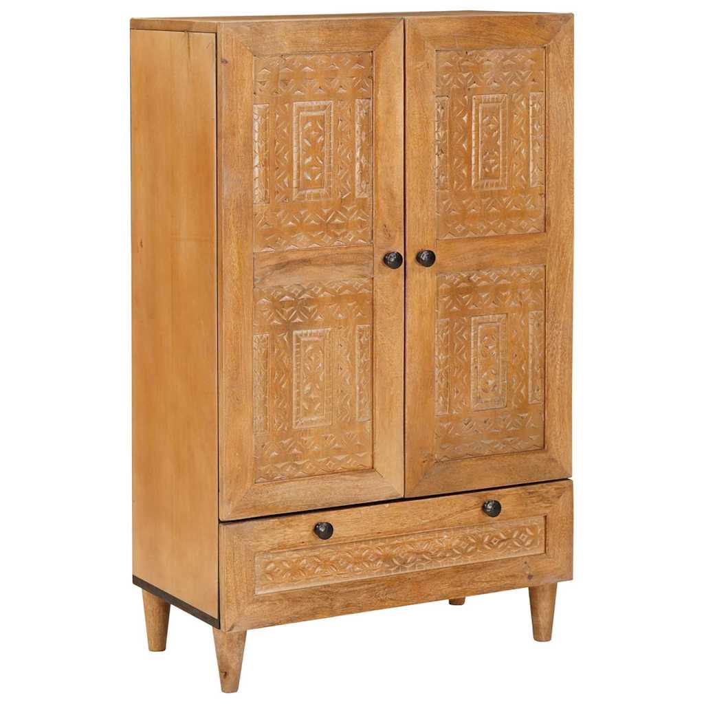 Highboard Svjetlosmeđa 60 x 33 x 100 cm masivno drvo manga
