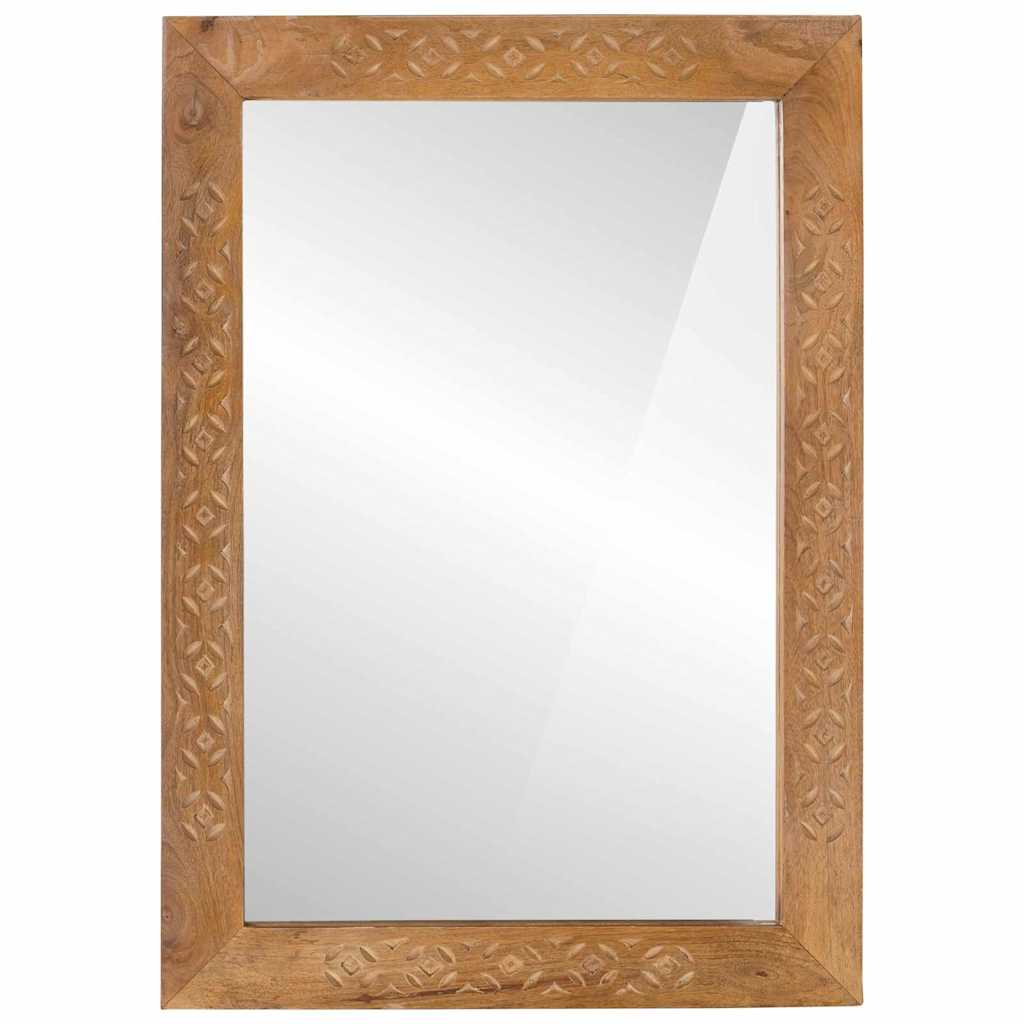 Zrcalo za kupaonicu Pravokutni Svijetlosmeđa 50 x 2,5 x 70 cm