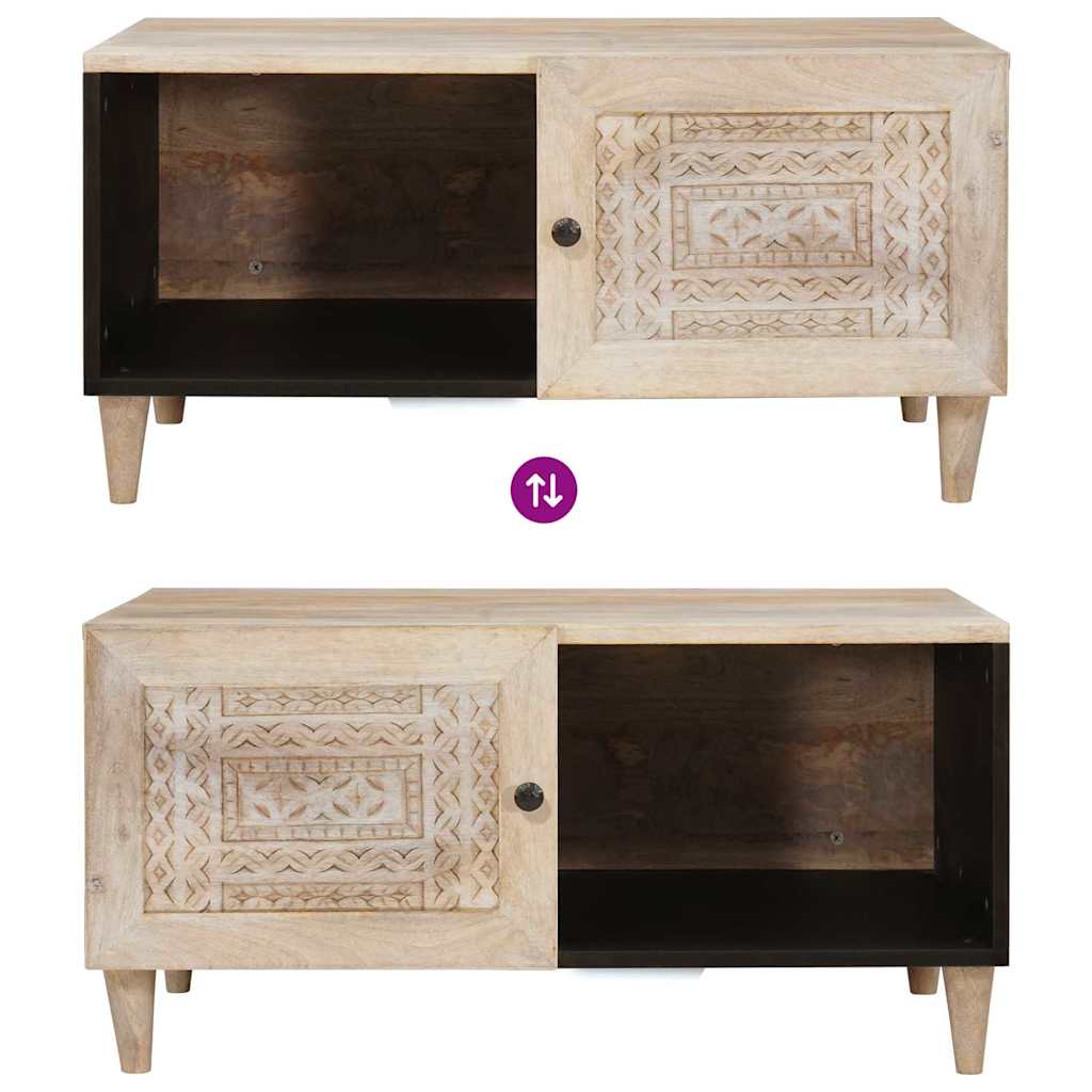 Kava Stol Bijela 100 x 54 x 40 cm Konstruirano drvo