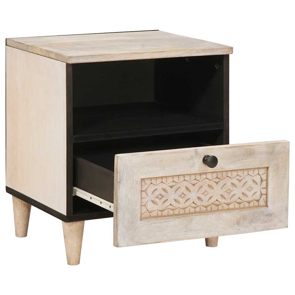 Noćni ormar 2 kom. Bijela 40 x 33 x 46 cm Konstruirano drvo