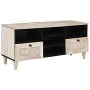 TV Jedinice s policom Bijelo 100 x 33 x 46 cm Konstruirano drvo