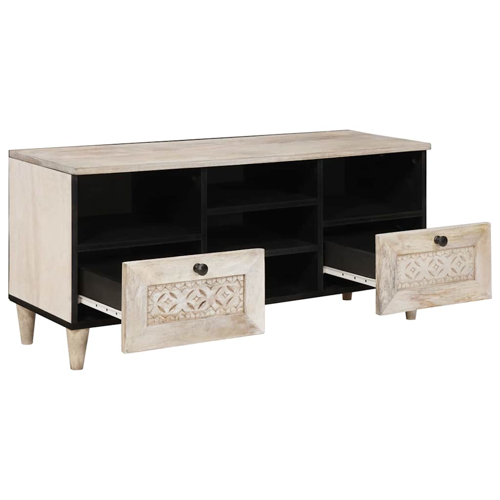 TV Jedinice s policom Bijelo 100 x 33 x 46 cm Konstruirano drvo