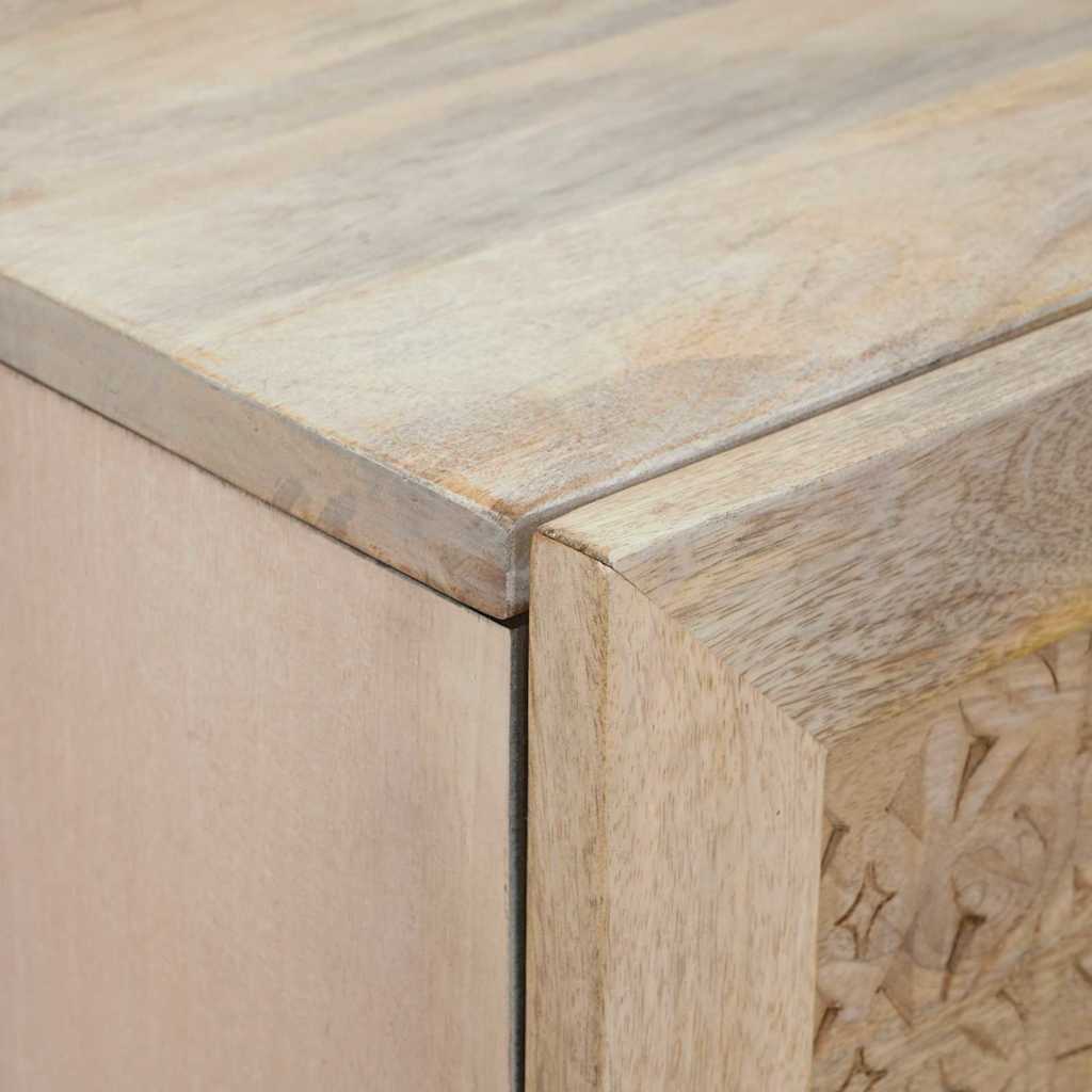Highboard Bijelo 40 x 33 x 110 cm masivno drvo manga