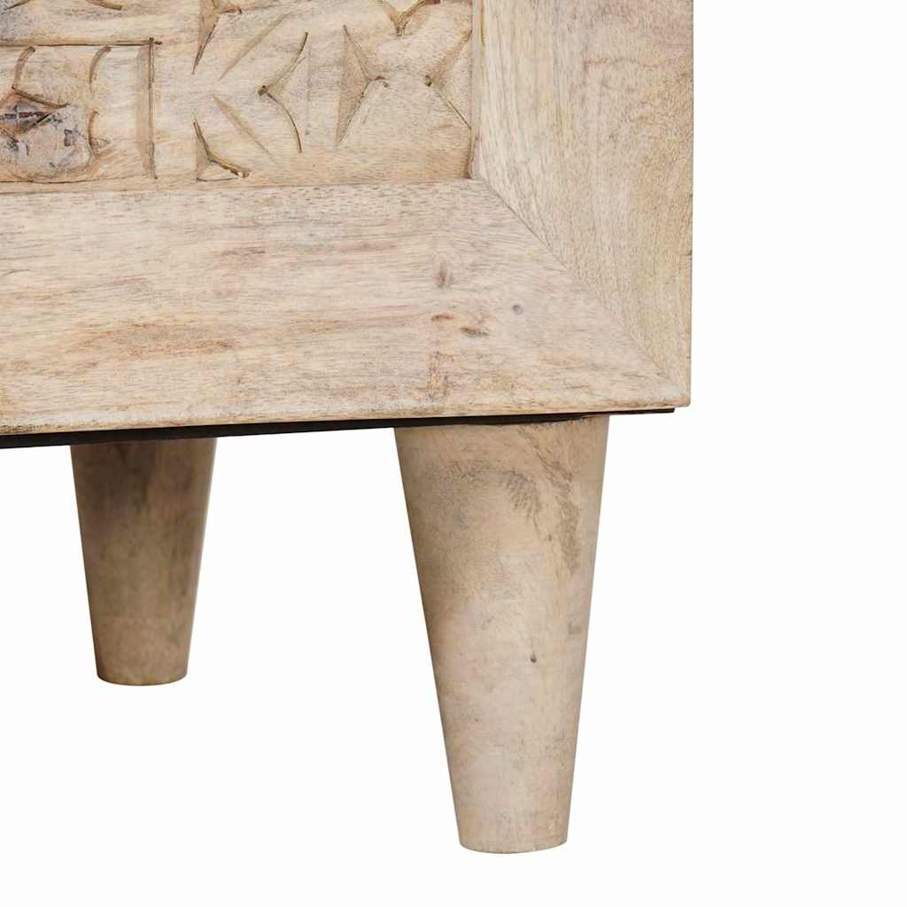 Highboard Bijelo 40 x 33 x 110 cm masivno drvo manga