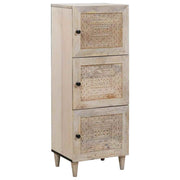 Highboard Bijelo 40 x 33 x 110 cm masivno drvo manga