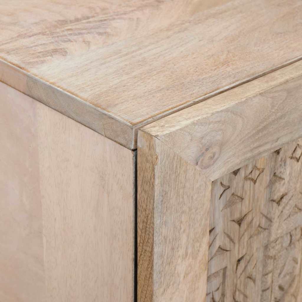 Highboard Bijelo 60 x 33 x 100 cm masivno drvo manga