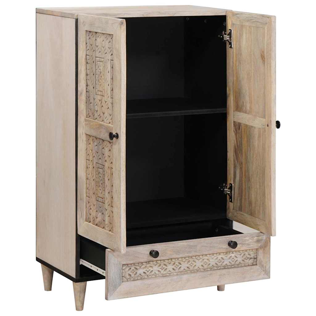 Highboard Bijelo 60 x 33 x 100 cm masivno drvo manga