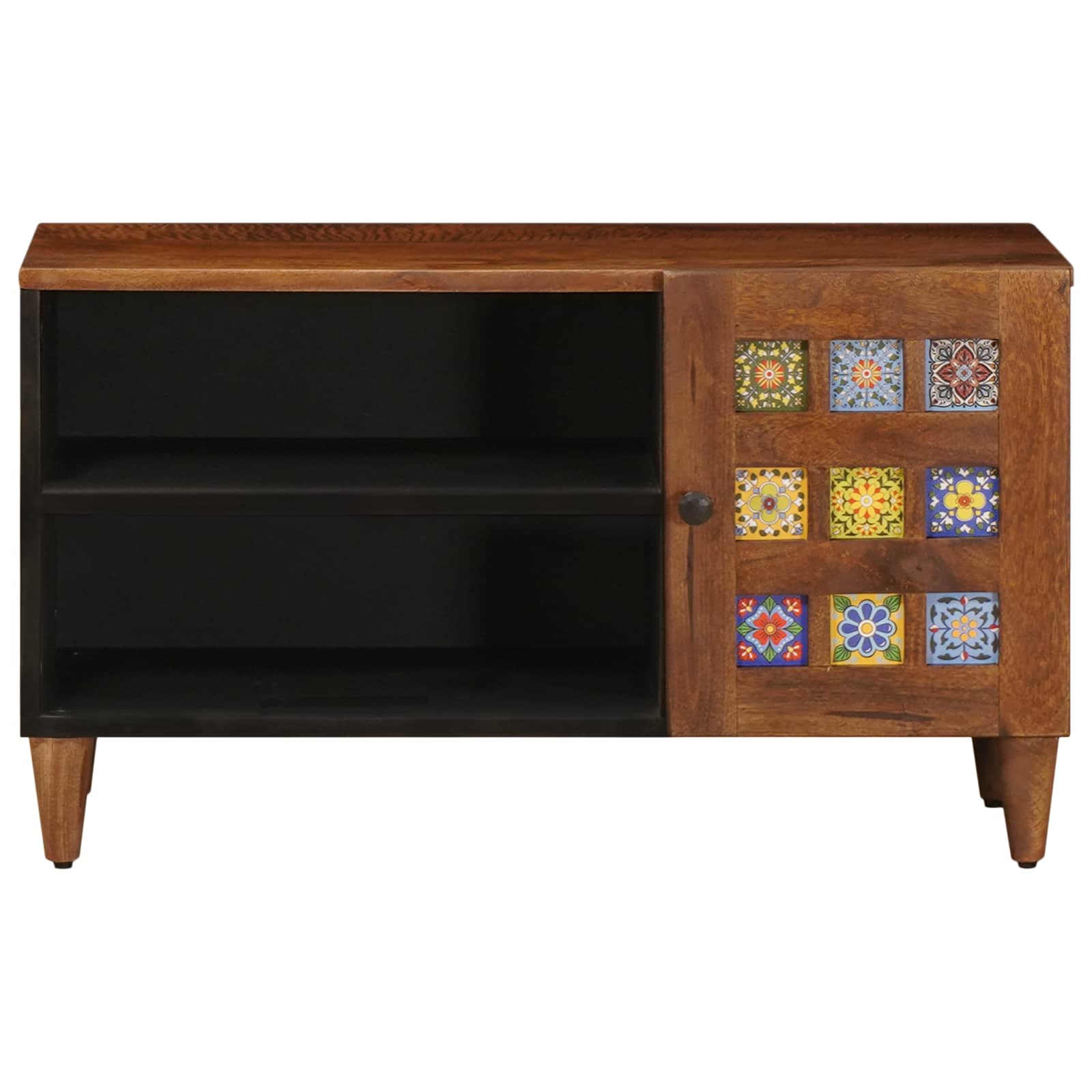 TV ormar s pohranom Orah 80 x 33 x 46 cm Čvrsto drvo manga