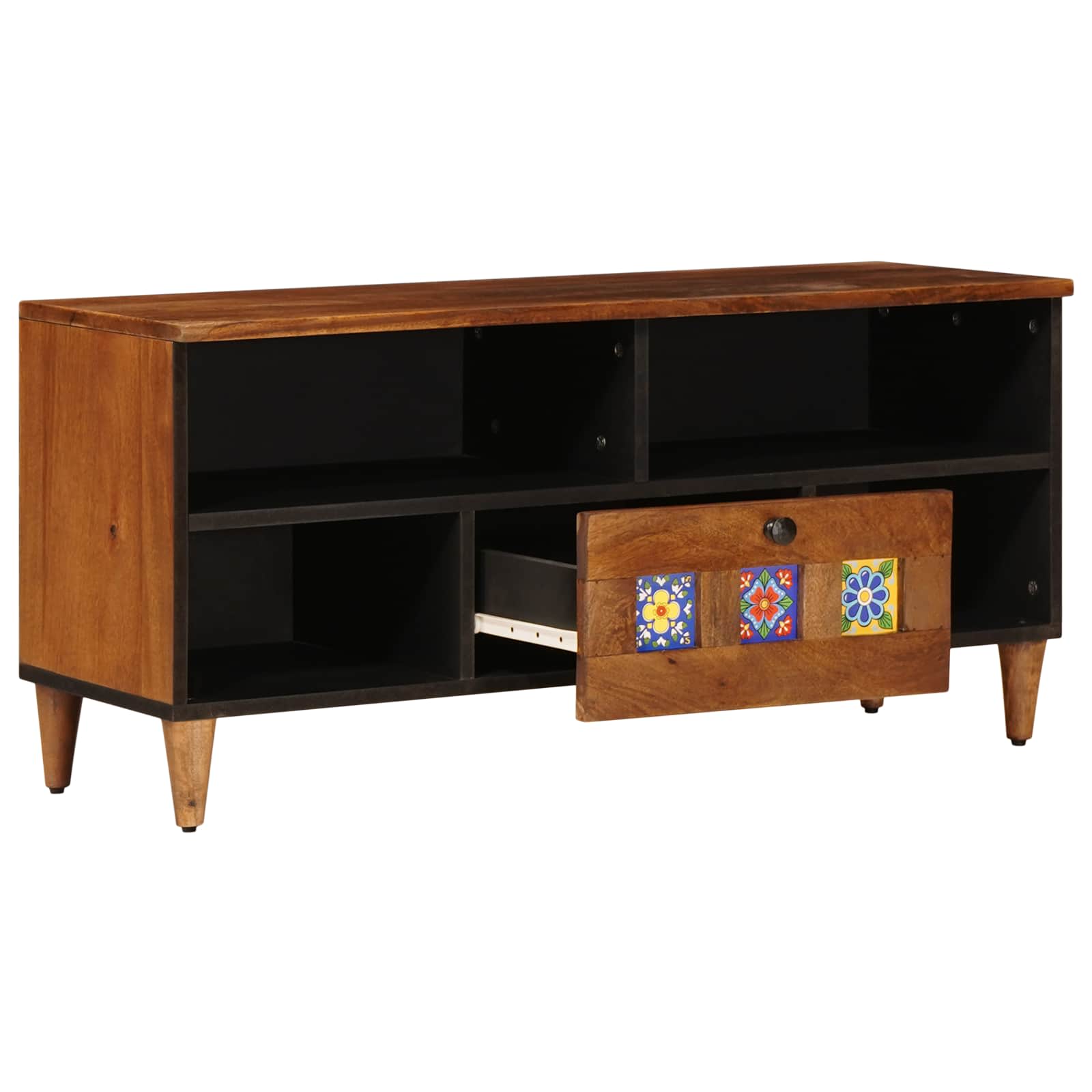 TV ormar s ladicama Orah 100 x 33 x 46 cm Čvrsto drvo manga