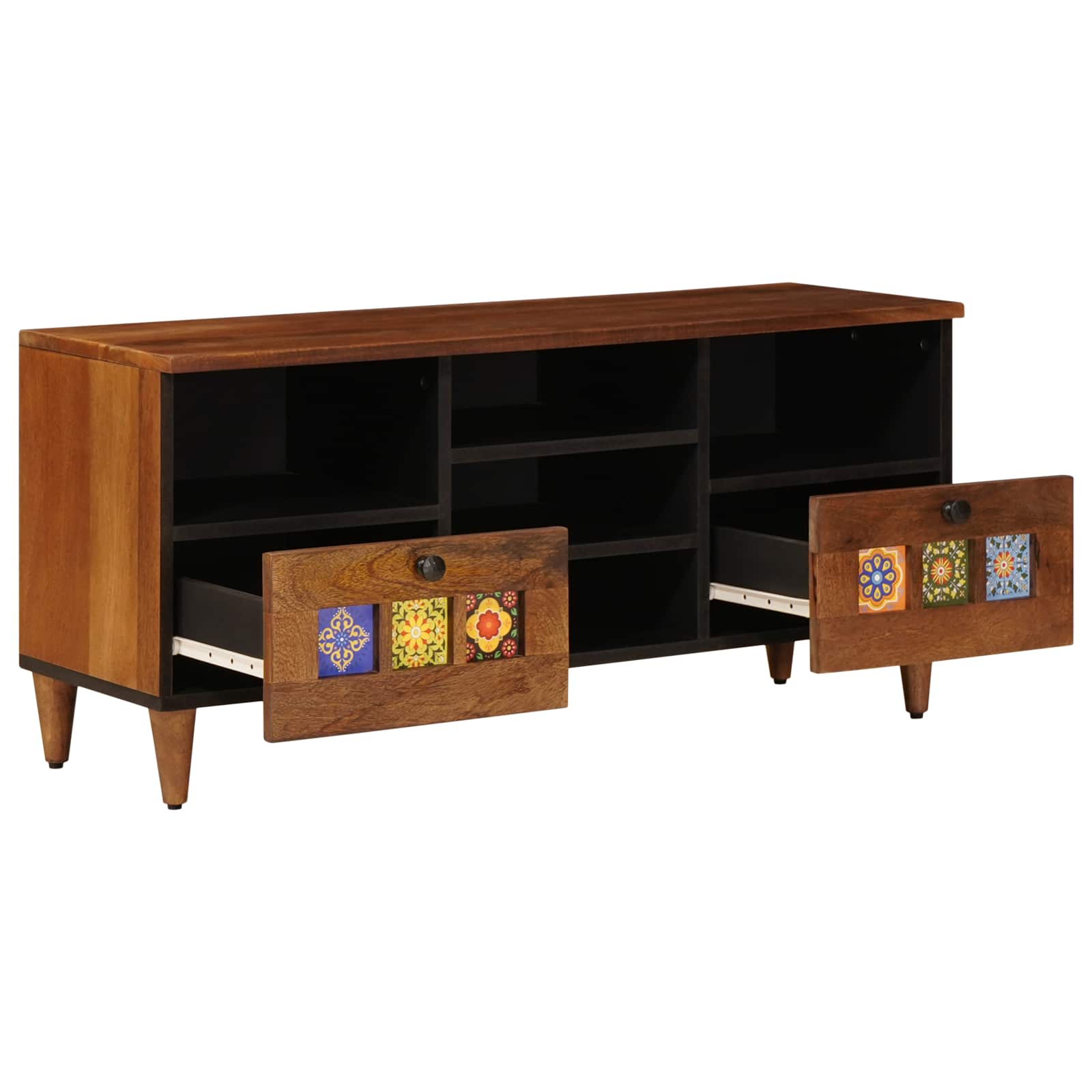 TV ormar s ladicama Orah 100 x 33 x 46 cm Čvrsto drvo manga