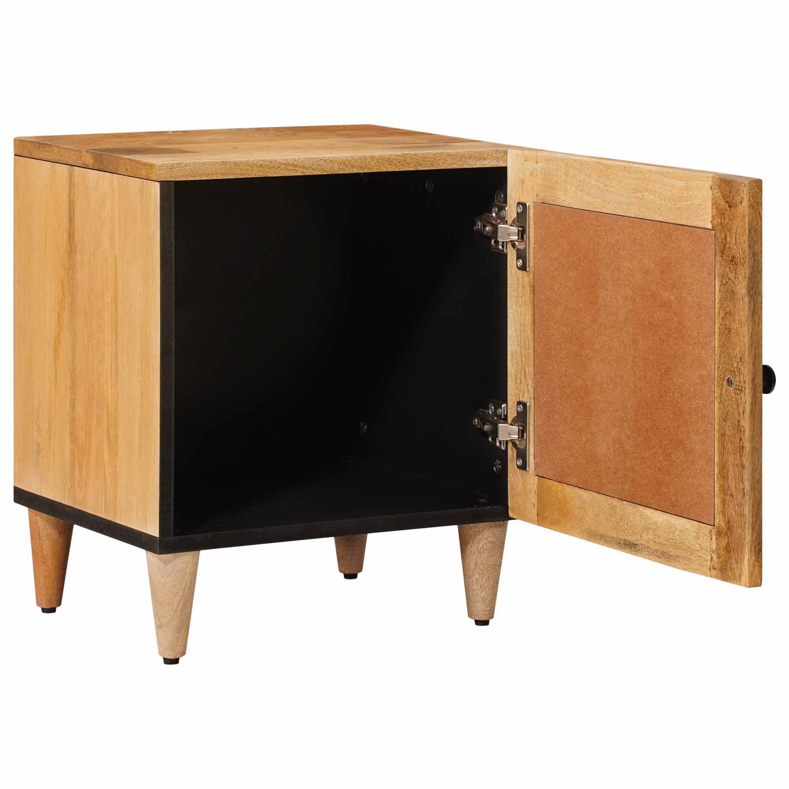 Noćni ormar 2 pcs Prirodna 40 x 33 x 46 cm Čvrsto drvo manga
