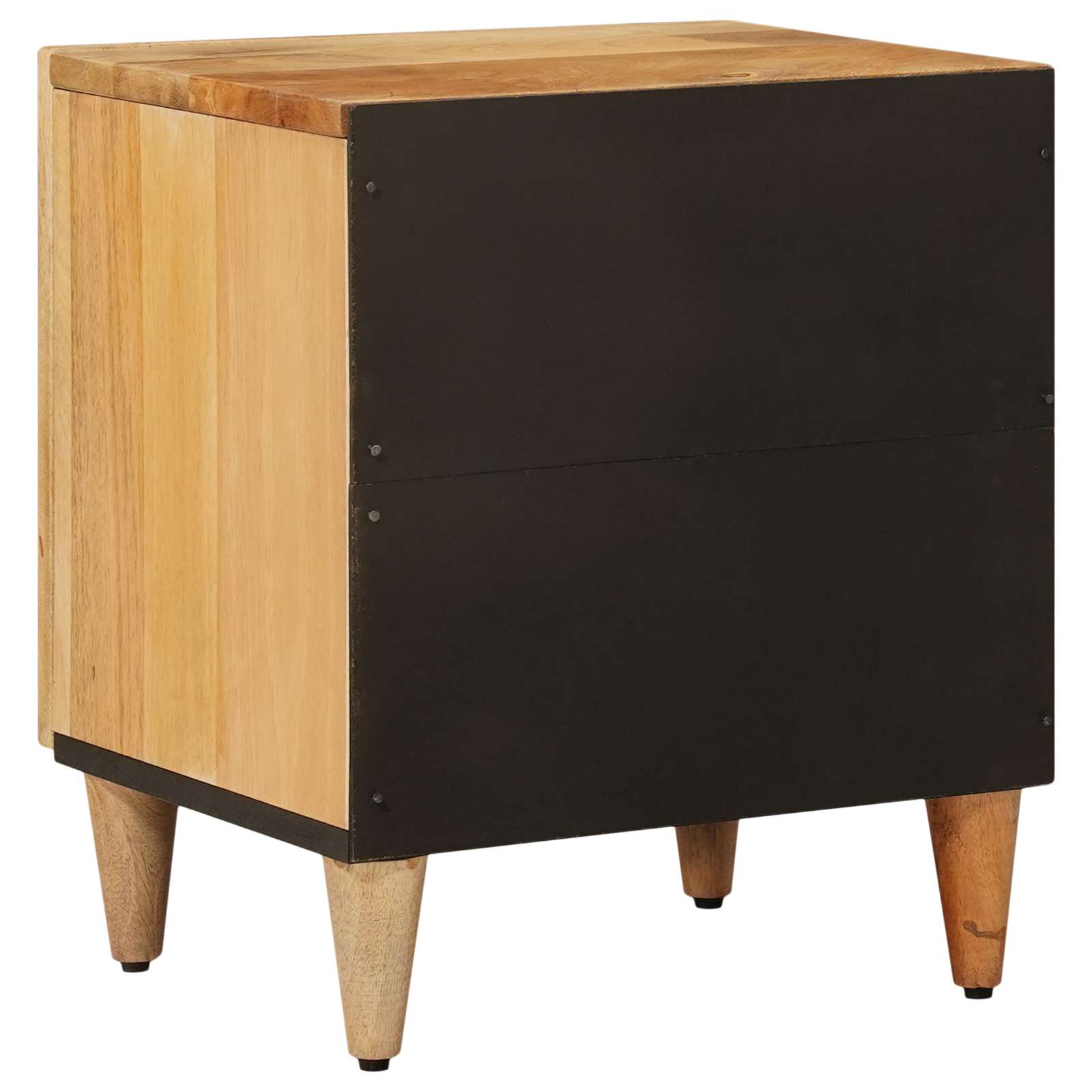 Noćni ormar 2 pcs Prirodna 40 x 33 x 46 cm Čvrsto drvo manga