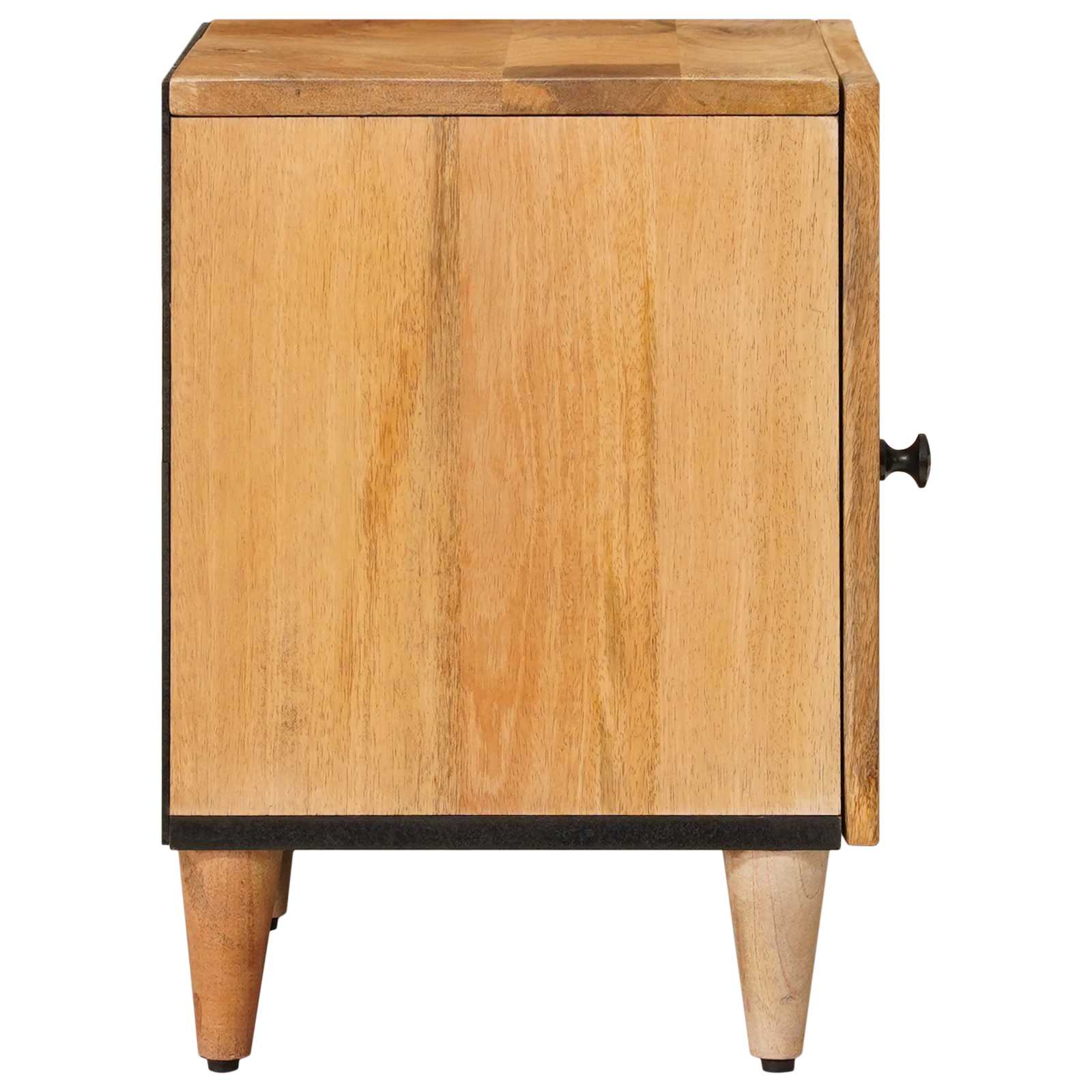 Noćni ormar 2 pcs Prirodna 40 x 33 x 46 cm Čvrsto drvo manga