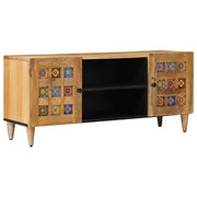 TV ormar s policom Prirodna 105 x 33 x 46 cm Čvrsto drvo manga