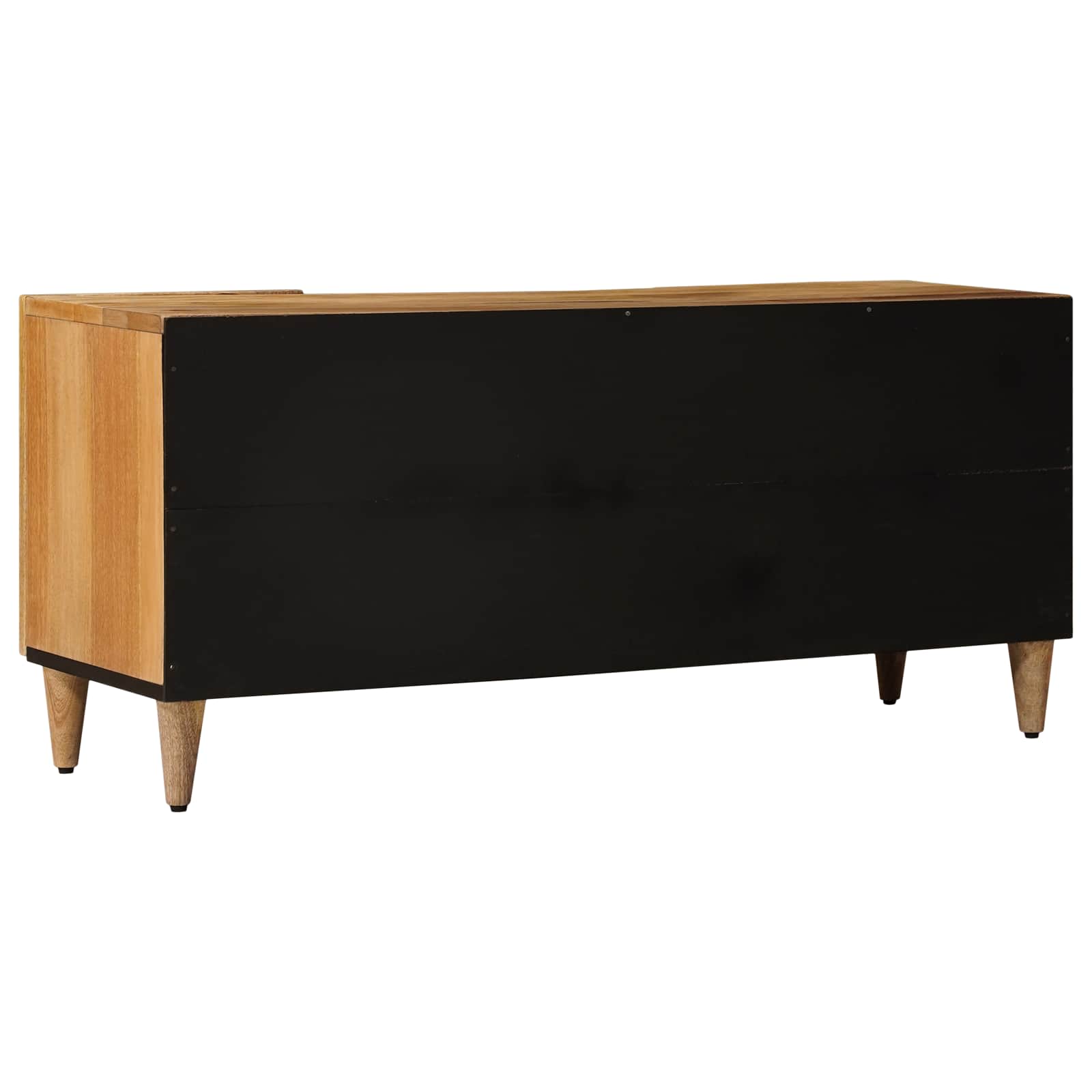 TV ormar s policom Prirodna 105 x 33 x 46 cm Čvrsto drvo manga