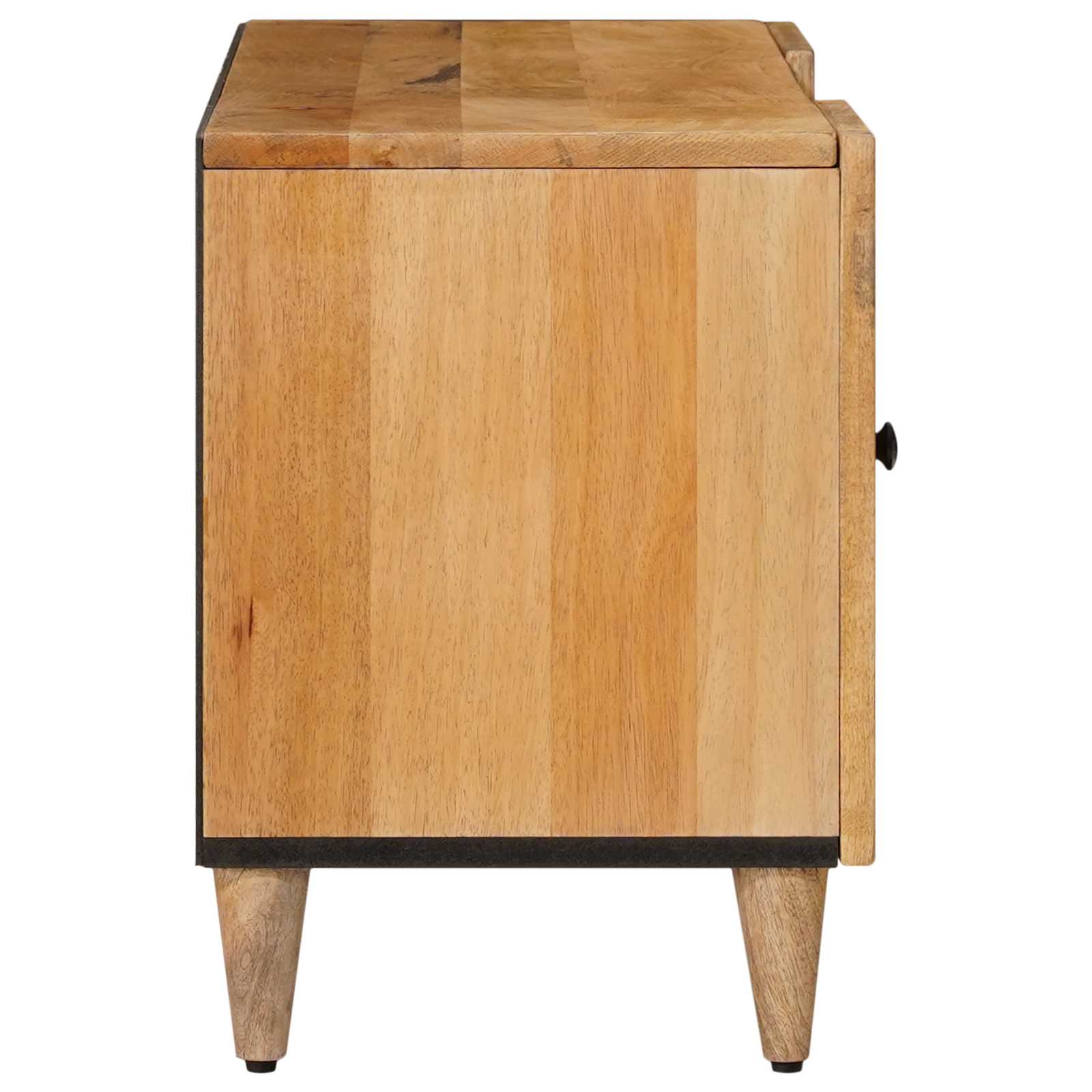 TV ormar s policom Prirodna 105 x 33 x 46 cm Čvrsto drvo manga